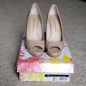 Chinese Laundry Nude Peeptoe Heels